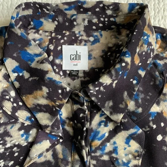 CAbi Starry Night Blouse #3066 size Medium - Picture 7 of 10
